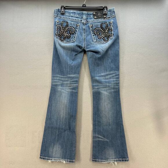Miss Me Women's Jeans Bootcut Embellished Pocket Size 29 - Picture 8 of 16